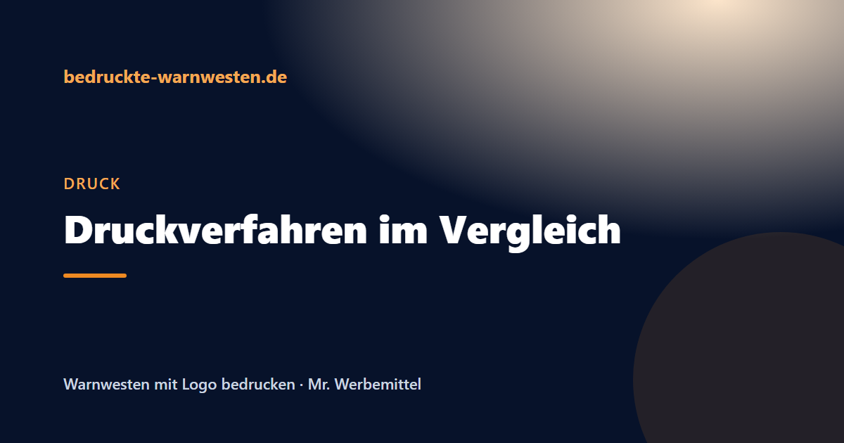 Beitragsbild: Warnwesten-Druckverfahren im Vergleich: Sieb-, Transfer- und Sublimationsdruck